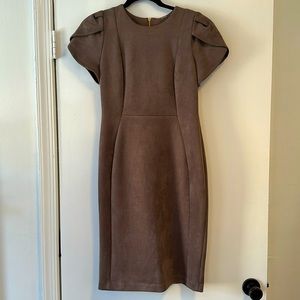 Calvin Klein Suede Dress, Size 4, New!